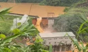 Vỡ đập thủy điện Bắc Khê 1 ở Lạng Sơn