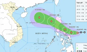 Hôm nay áp thấp nhiệt đới gần Biển Đông sẽ mạnh lên thành bão Hôm nay áp thấp nhiệt đới gần Biển Đông sẽ mạnh lên thành bão
